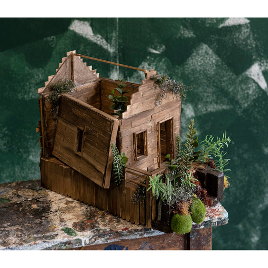 Cottage Abandoned, Reclaimed by Nature